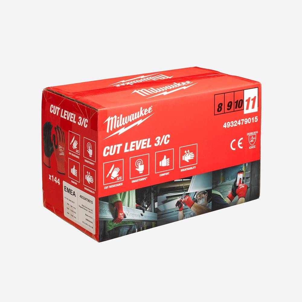 3. Derece Kesik Korumalı Nitril Eldiven - 10/XXL - 144'lü - 1