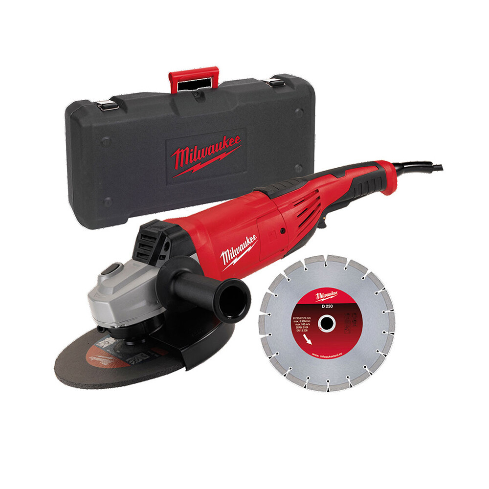 AG 22-230E DSET 2200 W Büyük Taşlama - Çantalı ve Genel Amaçlı Elmas Testere - MILWAUKEE