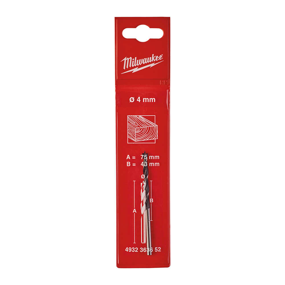 4. 0x75 Mm Klasik Seri Ahşap Matkap Ucu