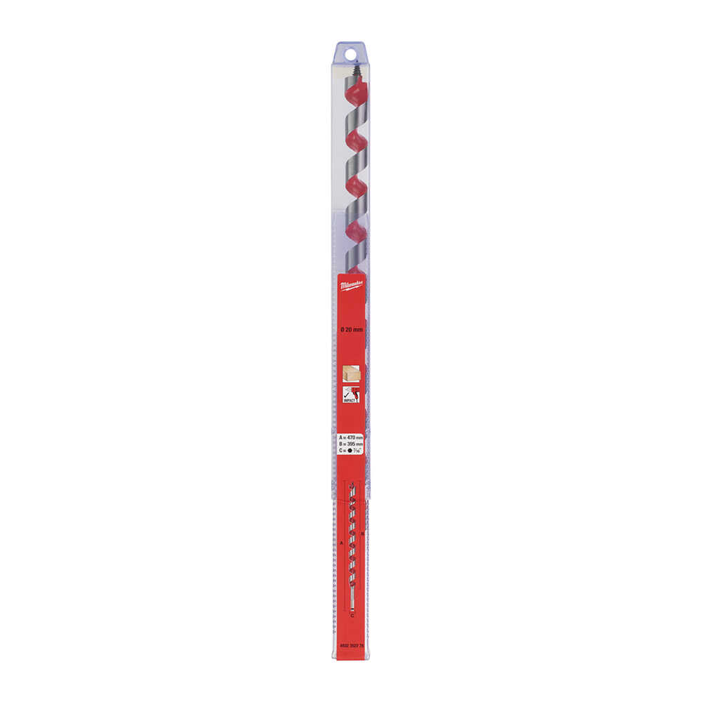 20 Mm X 473 Mm Yılan Seri Darbeli Ahşap Matkap Ucu