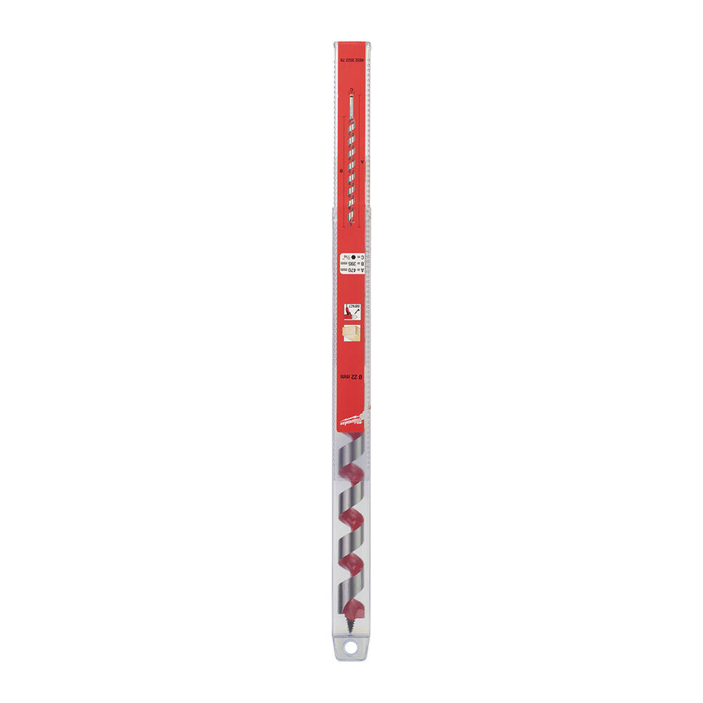 22 mm x 474 mm Yılan Seri Darbeli Ahşap Matkap Ucu - 1