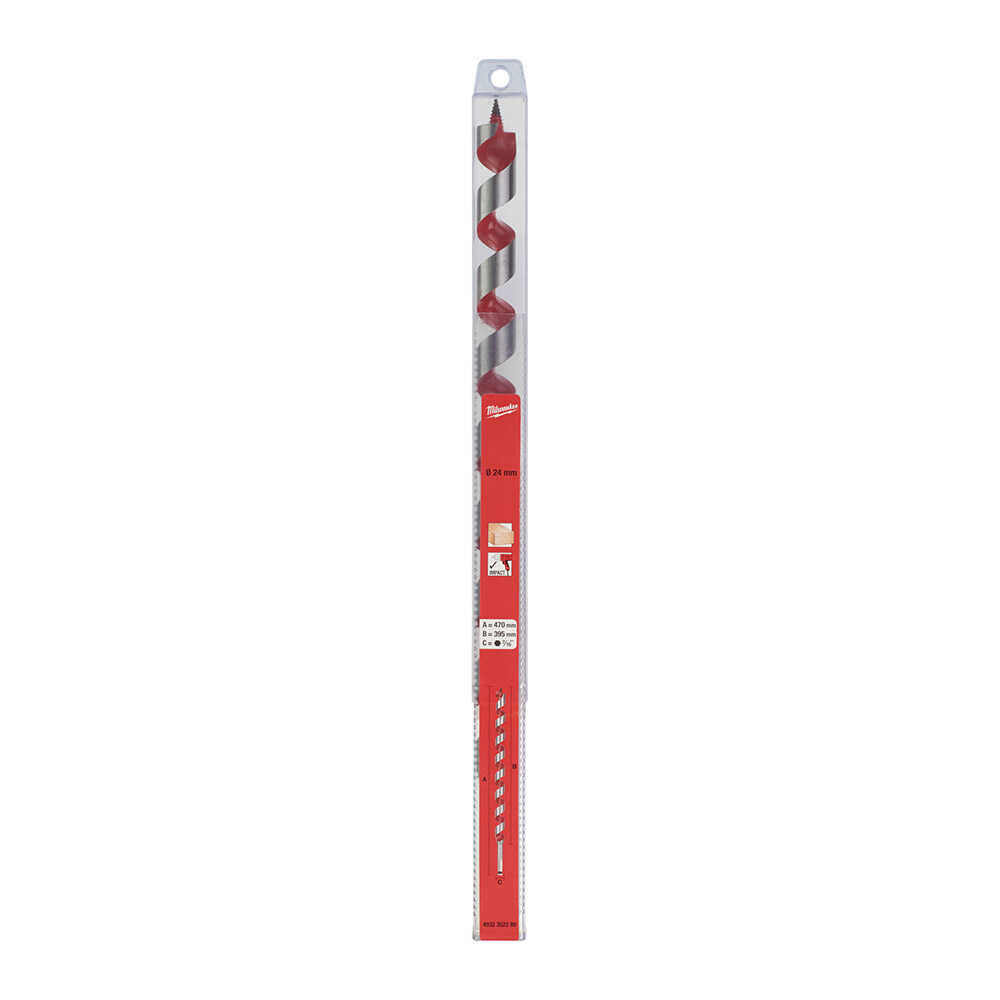 24 Mm X 475 Mm Yılan Seri Darbeli Ahşap Matkap Ucu