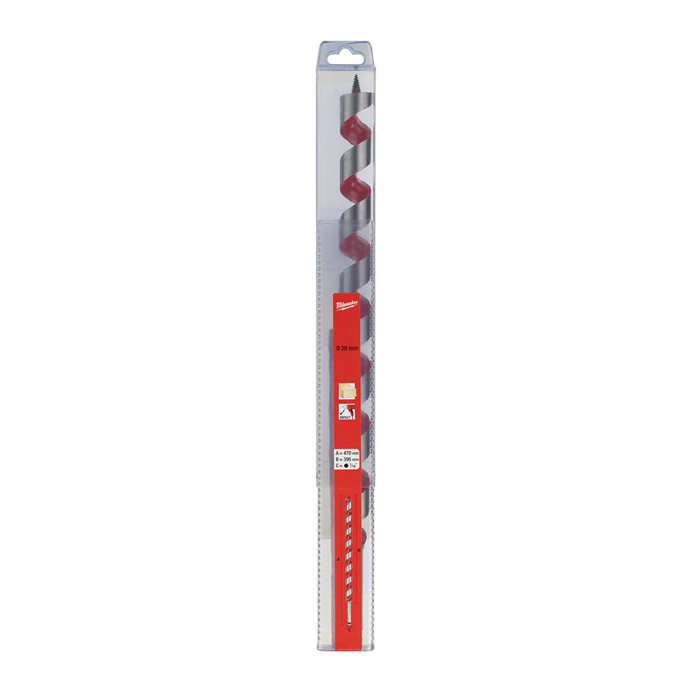28 mm x 477 mm Yılan Seri Darbeli Ahşap Matkap Ucu - 1