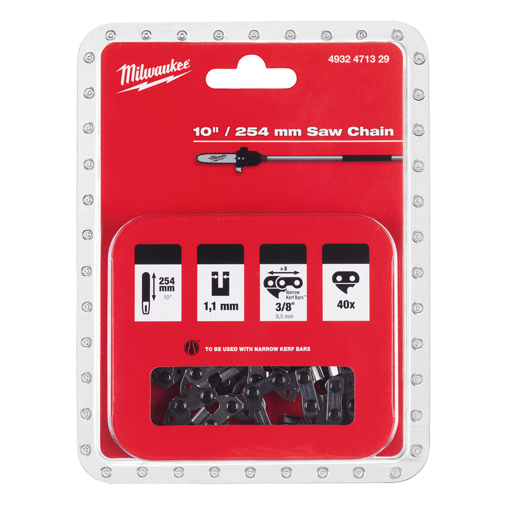 3/8 x 254 x 1.1 Akülü Orman Motoru Yedek Zinciri - MILWAUKEE