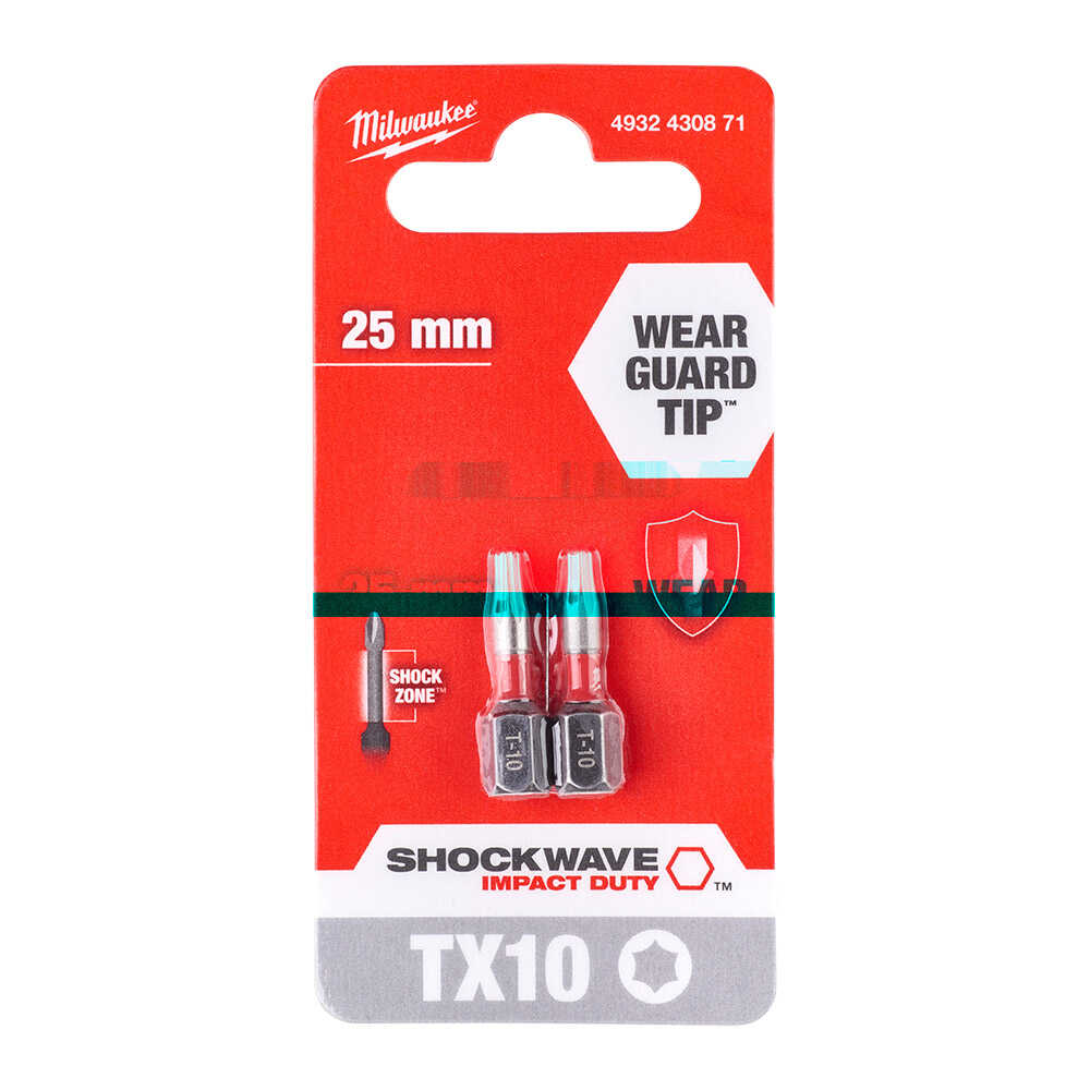 TX10 25 mm Shockwave Bits Uç - 2'li
