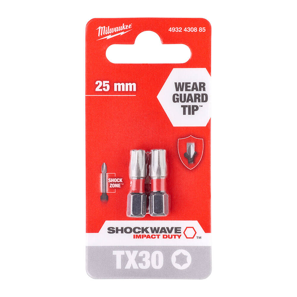 TX30 25 mm Shockwave Bits Uç - 2'li - 1