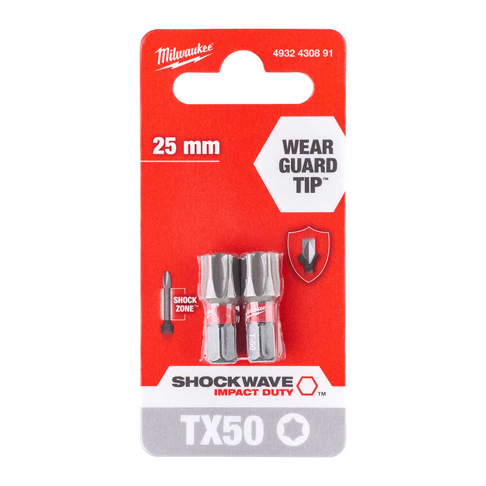 TX50 25 mm Shockwave Bits Uç - 2'li