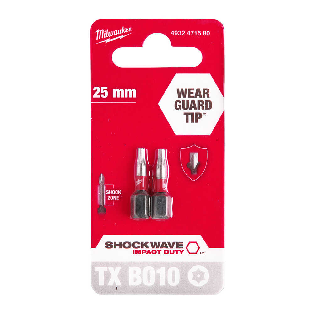 TX BO10 25 mm Shockwave Bits Uç - 2'li