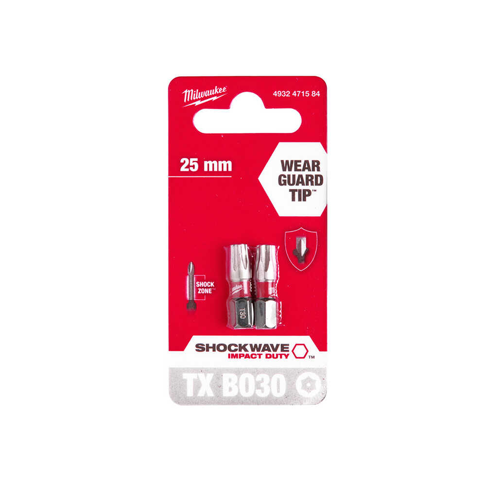 TX BO30 25 mm Shockwave Bits Uç - 2'li