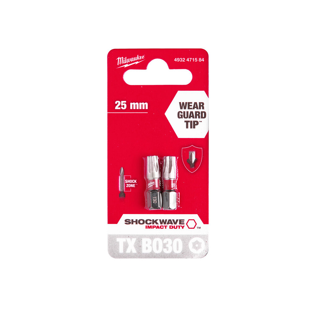 TX BO30 25 mm Shockwave Bits Uç - 2'li - 1