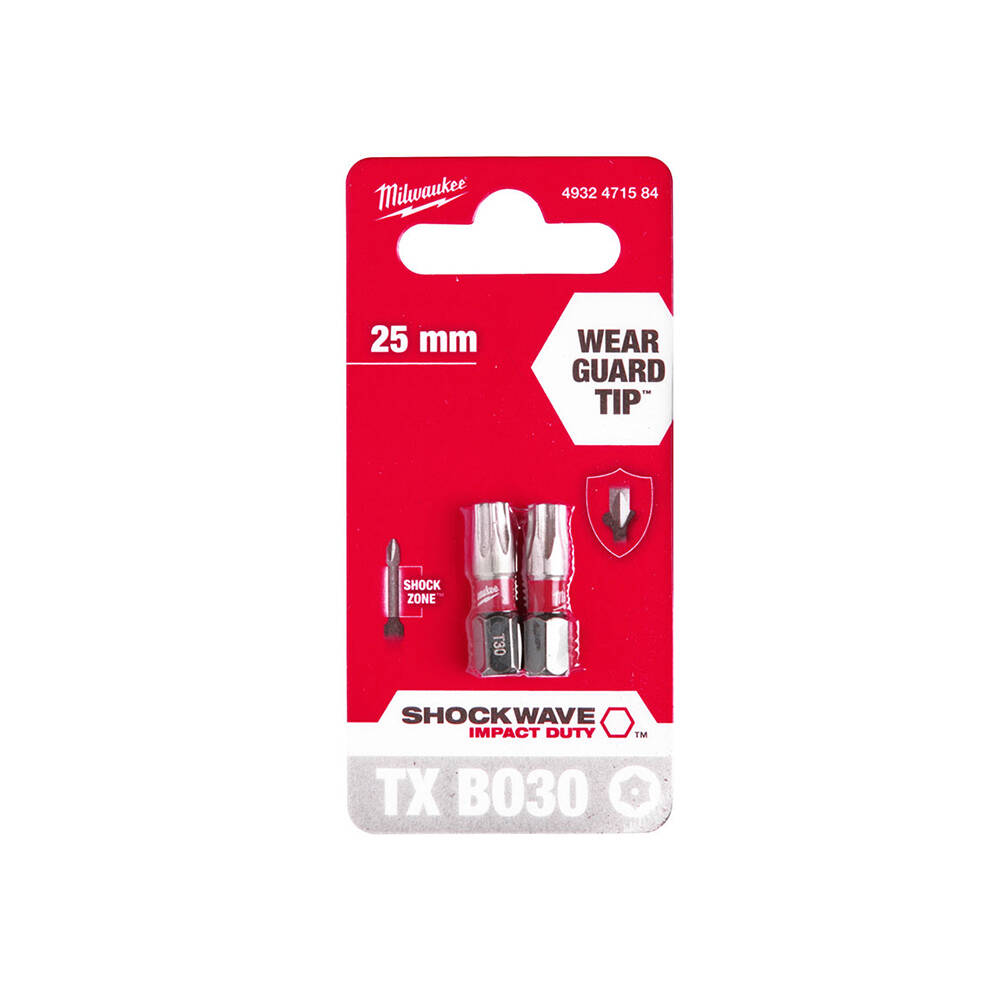 TX BO30 25 mm Shockwave Bits Uç - 2'li - 1