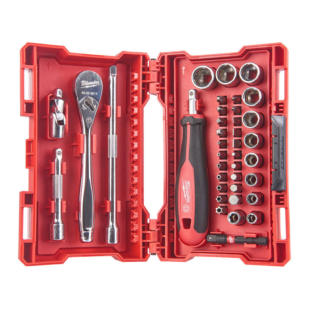 1/4” 38 Parça Set Cırcır ve Tornavida Kol - 2