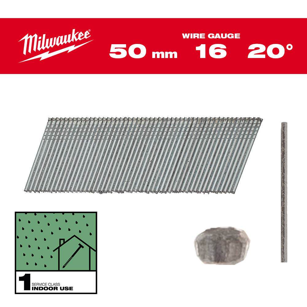 2.000 li Paket 16G/50mm/20° Çivi - 1