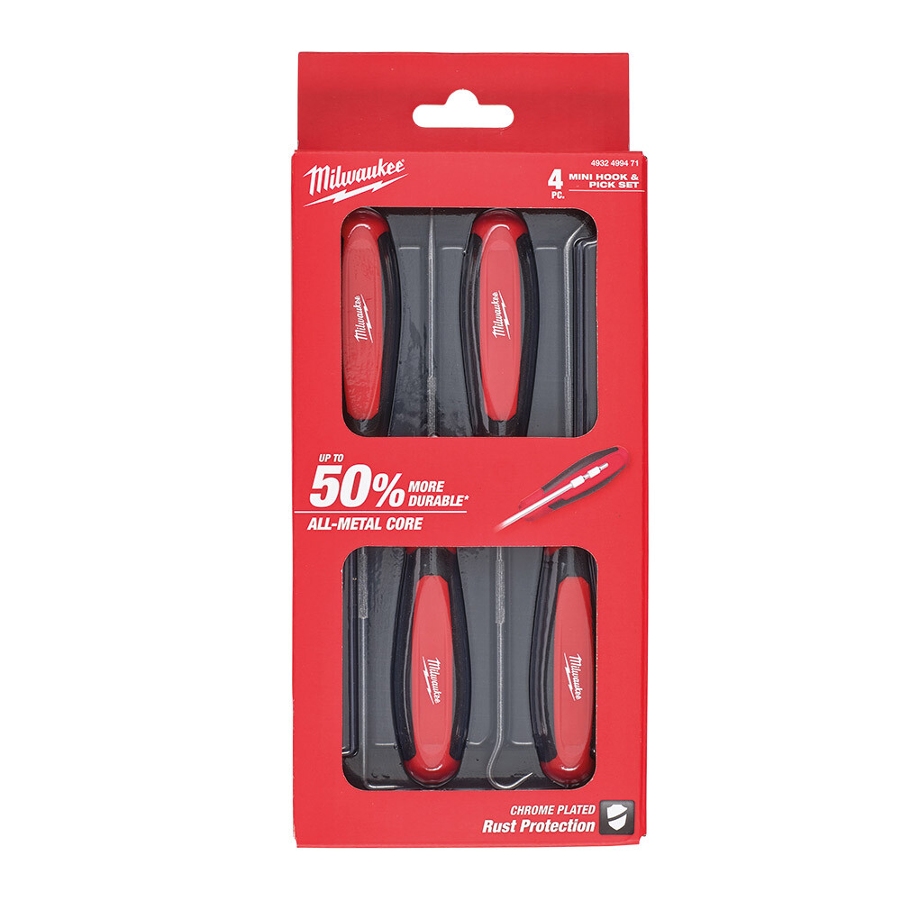 4 Parça Conta Keçe Sökücü Kanca Seti - MILWAUKEE