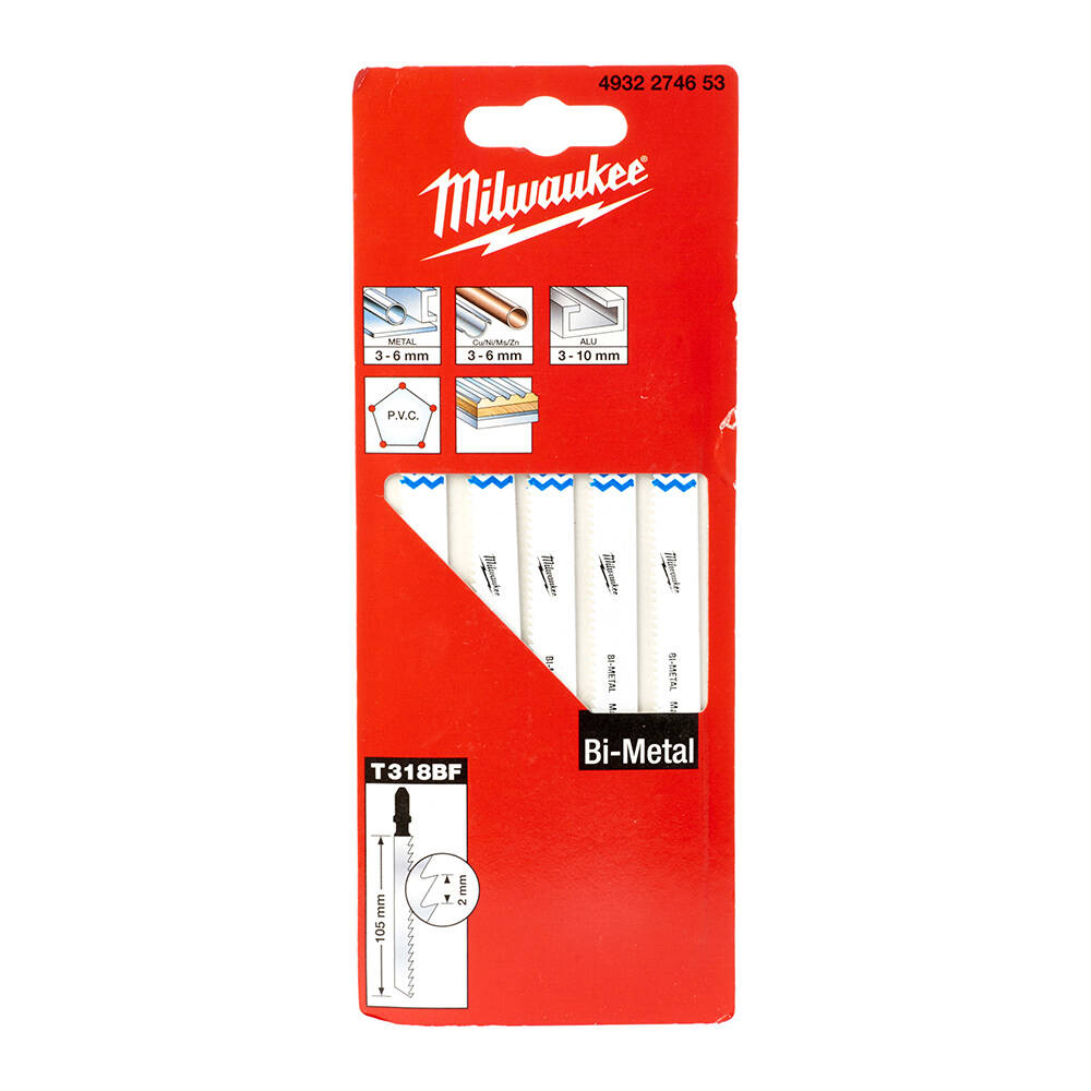 105 mm T318Bf Dekupaj Bıçağı Bi-Metal - 5'li - 1
