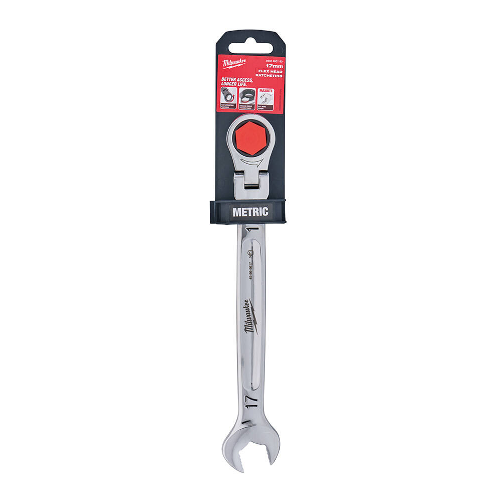 17 mm Esnek Kafa Cırcırlı Kombine Anahtar - 1