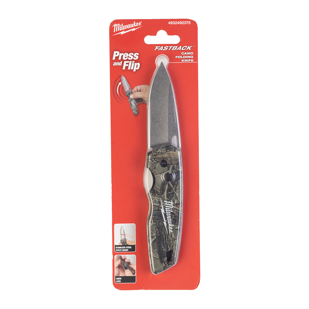 Düz Ağızlı Fastback Çakı Tip Bıçak – Kamuflaj - 1