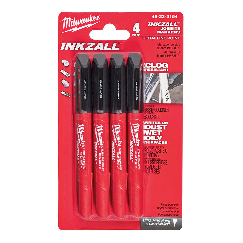 Inkzall™ İnce Uçlu Marker İşaretleme Kalem - 4'lü - 2