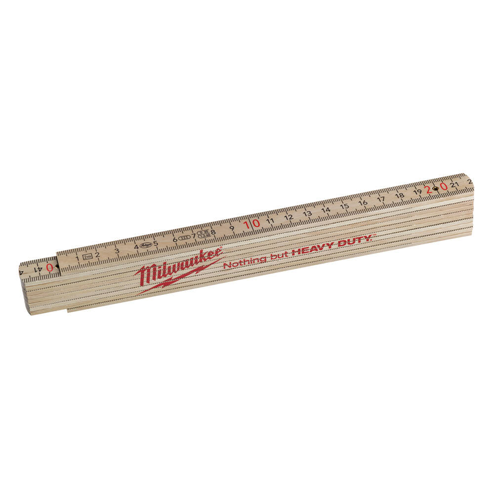 2M/16x2. 70 mm İnce Ahşap Katlanır Metre - 1