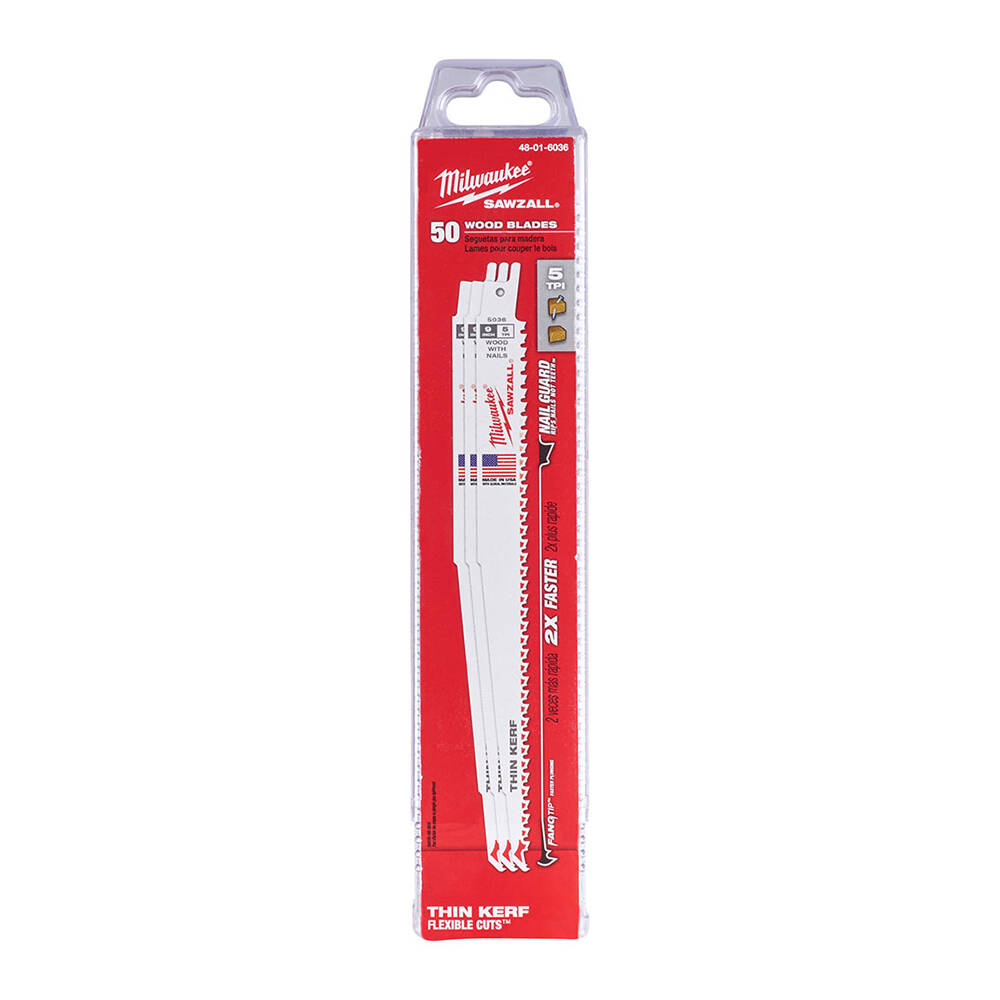 230 mm Bi-Metal Ahşap - Plastik Kılıç Testere PL S611DF - 50' li - 1
