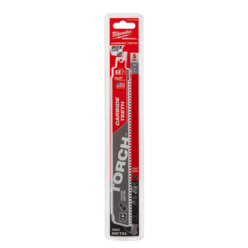 230 mm Kılıç Testere Bi-Metal Karbür Diş Torch - 5'li - 1