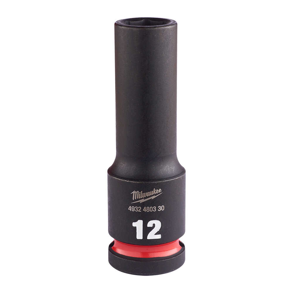 SHW Endüstiriyel Darbeli Lokma  1/2 İnç Uzun  12mm-1 Adet