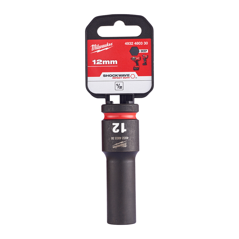 SHW Endüstiriyel Darbeli Lokma  1/2 İnç Uzun  12mm-1 Adet - 2