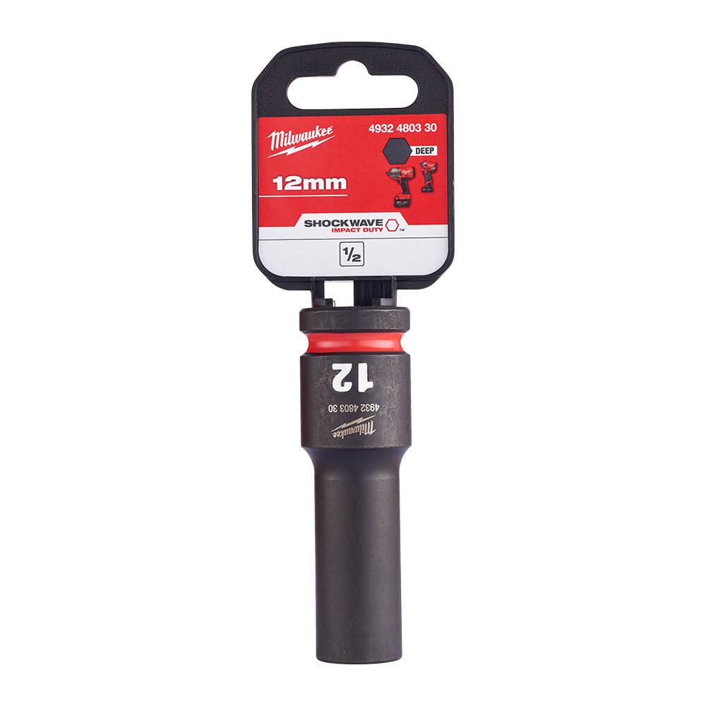 SHW Endüstiriyel Darbeli Lokma  1/2 İnç Uzun  12mm-1 Adet - 2