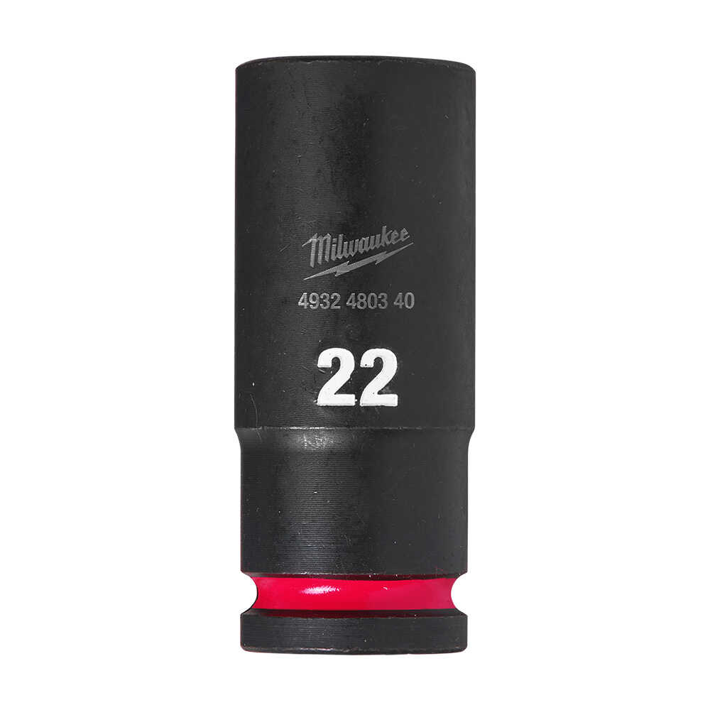 SHW Endüstiriyel Darbeli Lokma  1/2 İnç Uzun  22mm-1 Adet