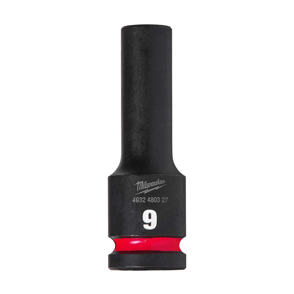 SHW Endüstiriyel Darbeli Lokma  1/2 İnç Uzun  9mm-1 Adet