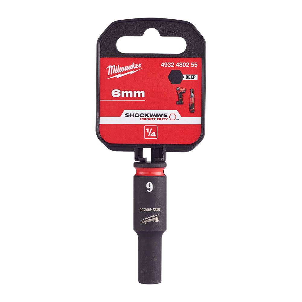 SHW Endüstiriyel Darbeli Lokma  1/4 İnç Uzun  6mm-1 Adet - 1