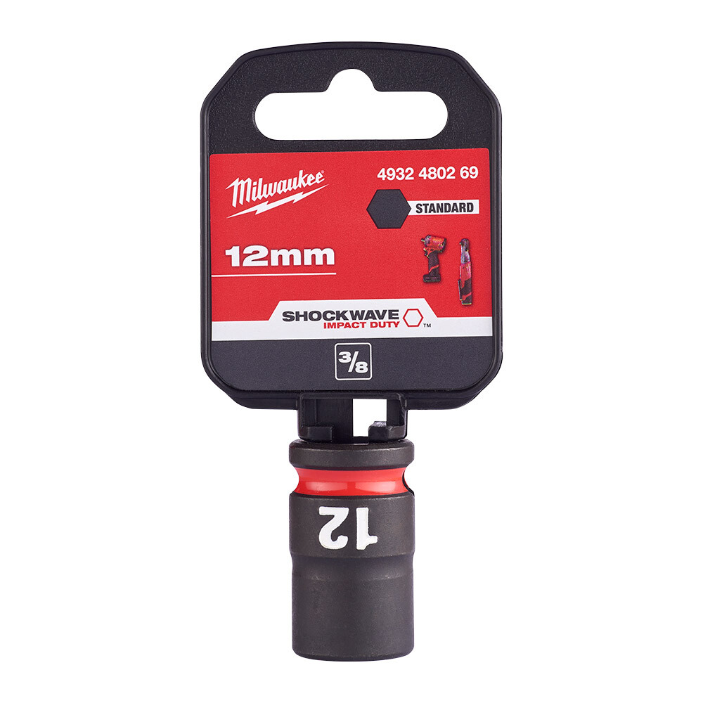 SHW Endüstiriyel Darbeli Lokma  3/8 İnç Std 12mm-1 Adet - 1