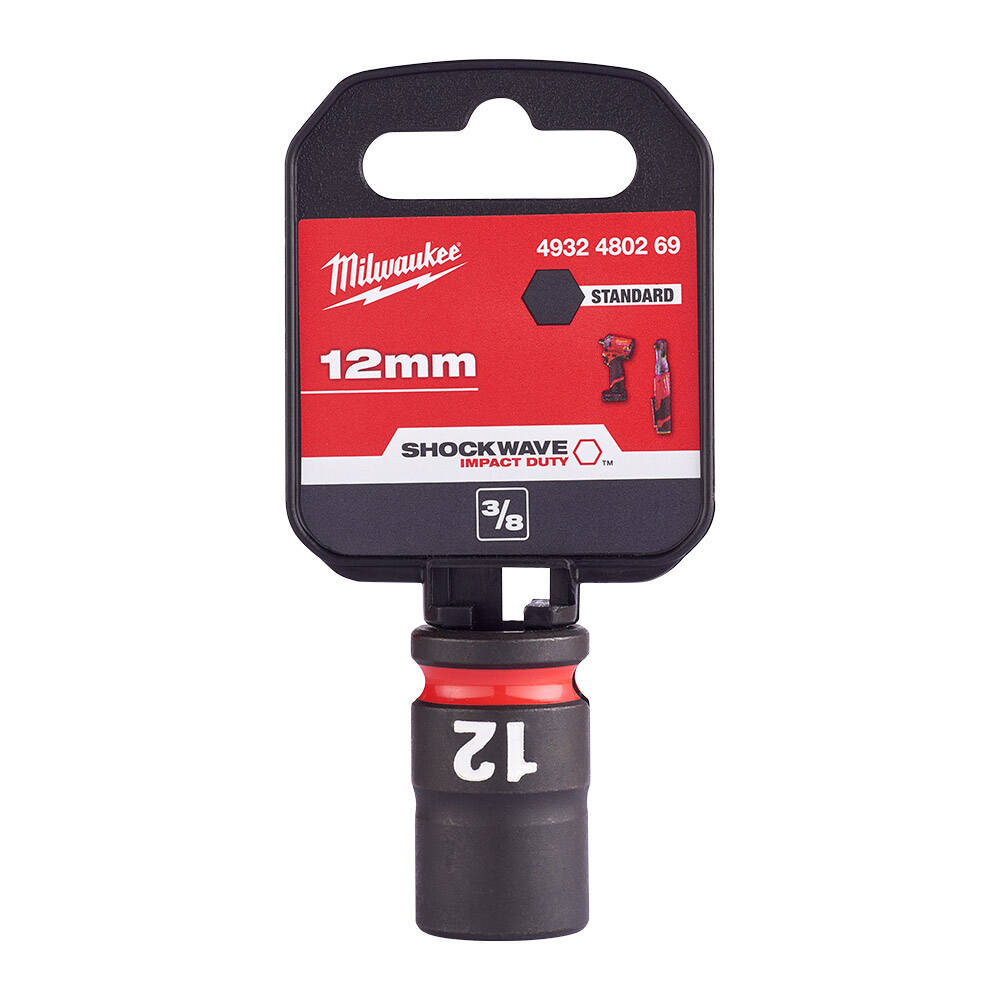 SHW Endüstiriyel Darbeli Lokma  3/8 İnç Std 12mm-1 Adet - 1