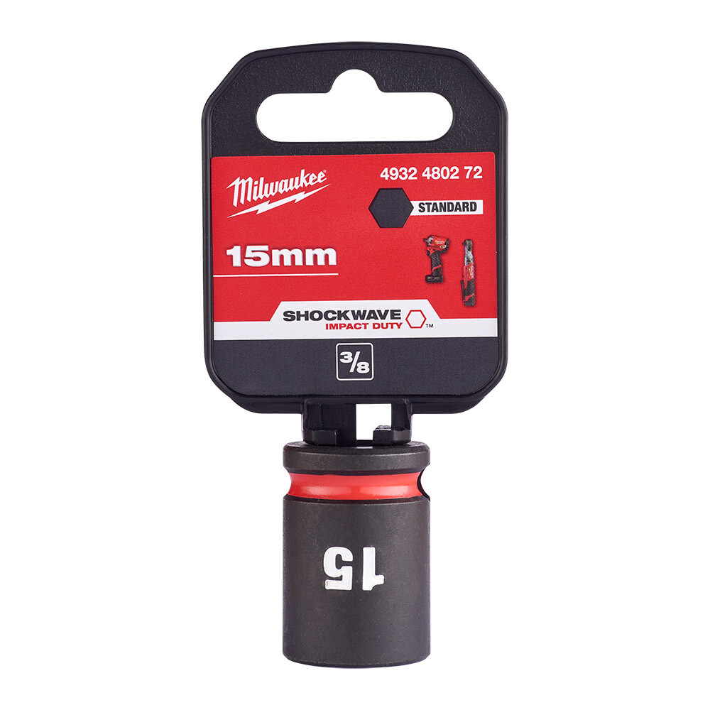SHW Endüstiriyel Darbeli Lokma  3/8 İnç Std 15mm-1 Adet - 1