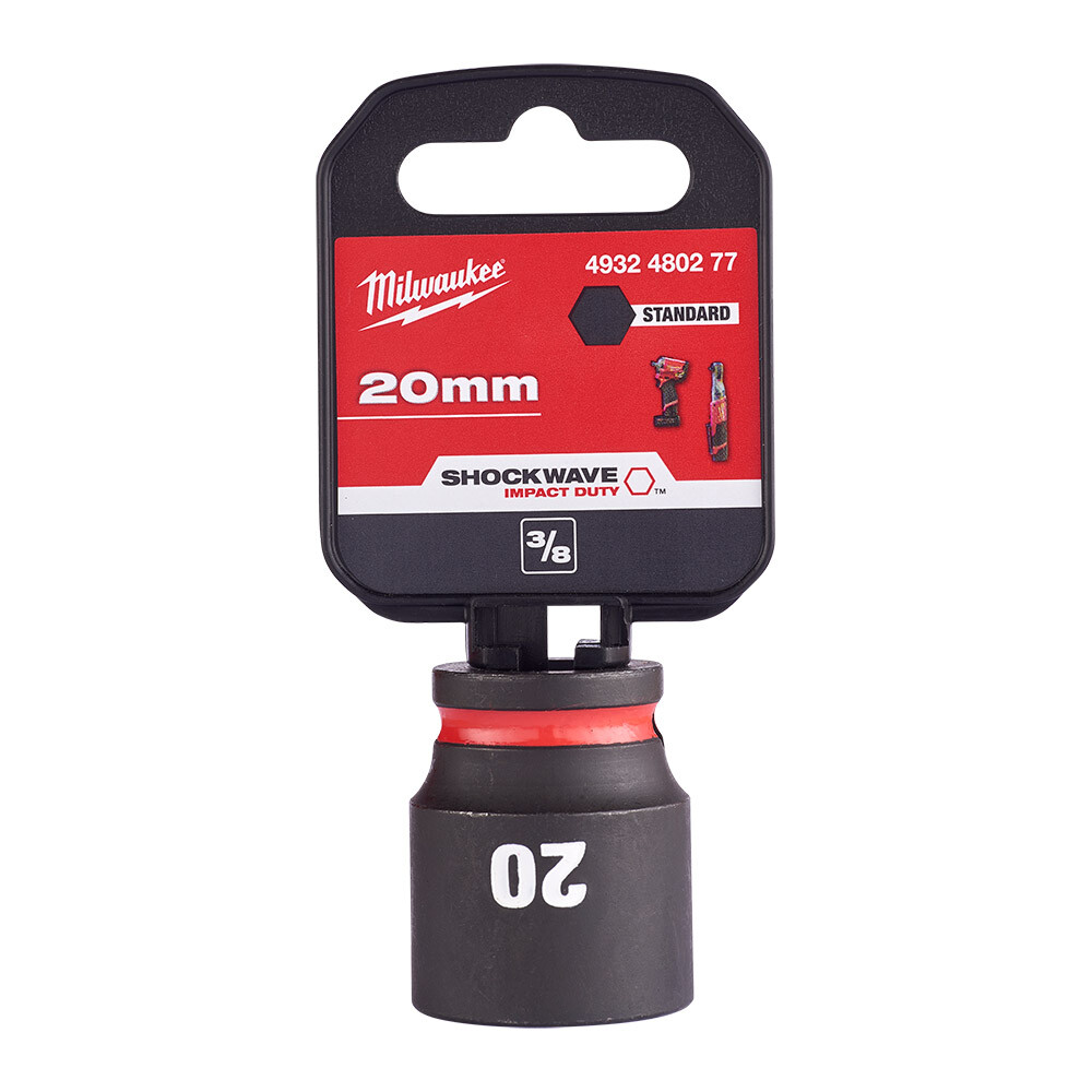 SHW Endüstiriyel Darbeli Lokma  3/8 İnç Std 20mm-1 Adet - 1