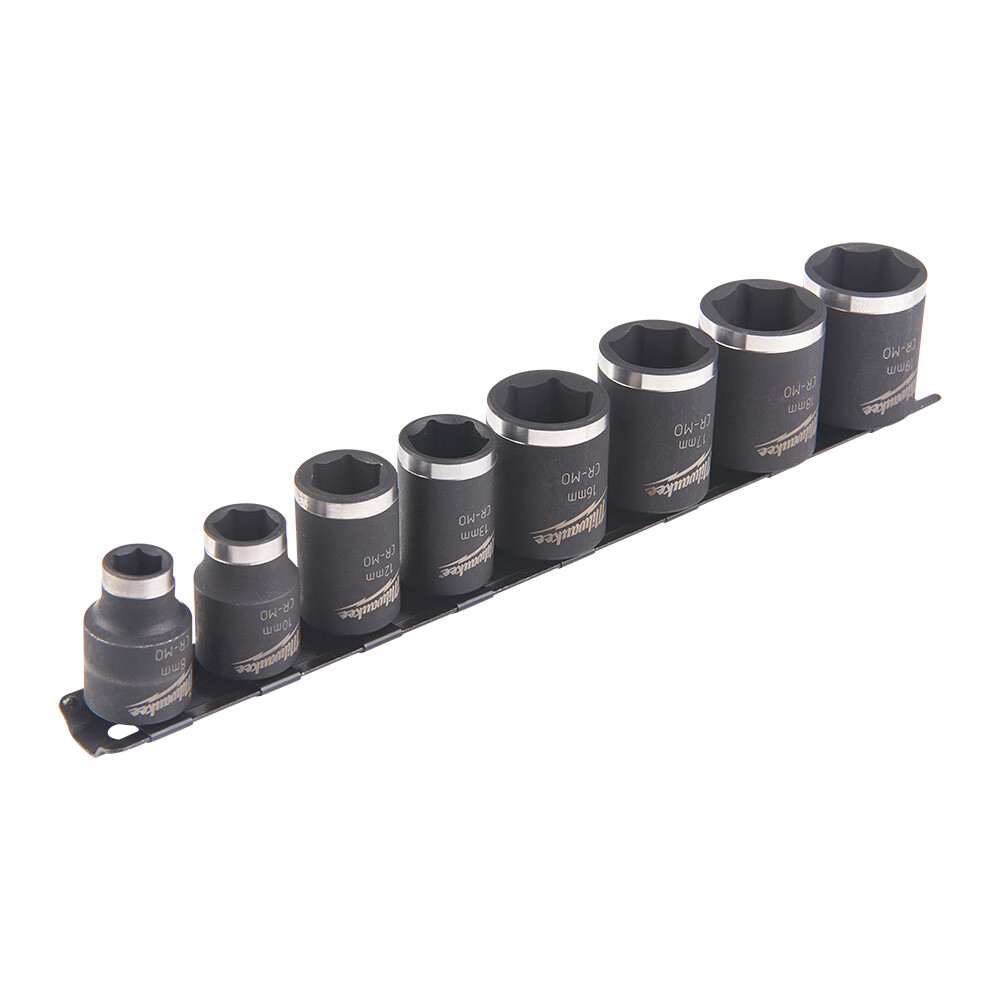 SHW Endüstiriyel Darbeli Lokma  3/8 İnç Std Set-8Parça - 1