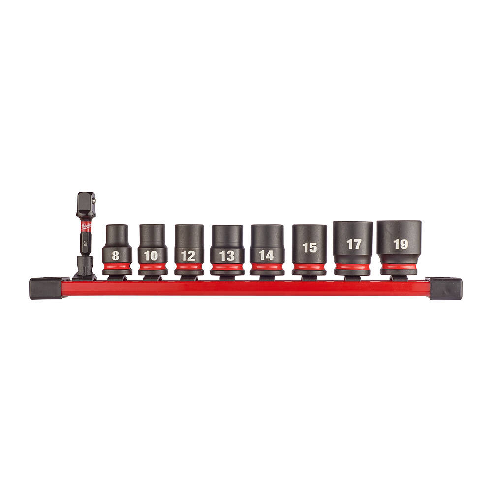 SHW Endüstiriyel Darbeli Lokma  3/8 İnç Std Set-9 Parça - 1