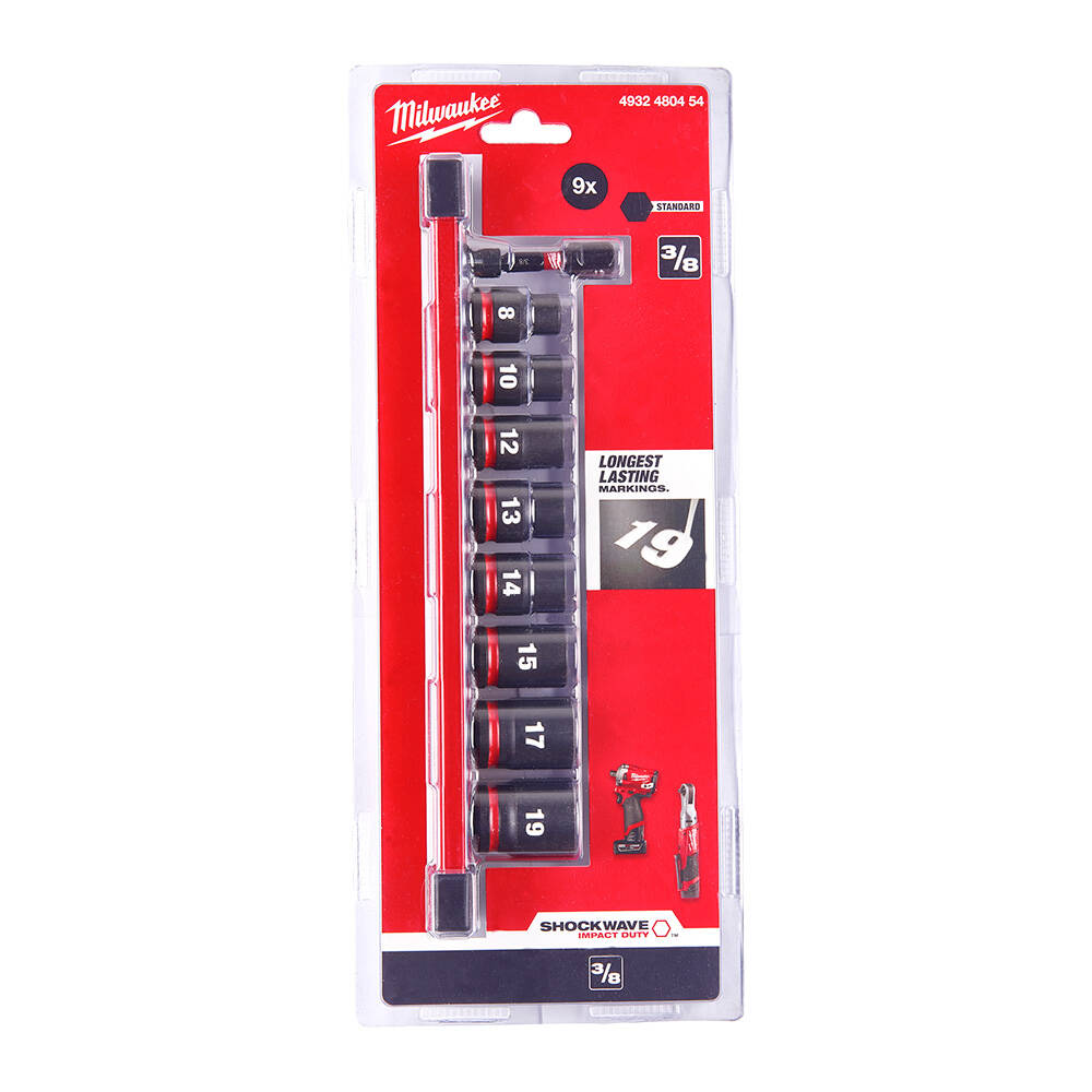 SHW Endüstiriyel Darbeli Lokma  3/8 İnç Std Set-9 Parça - 2