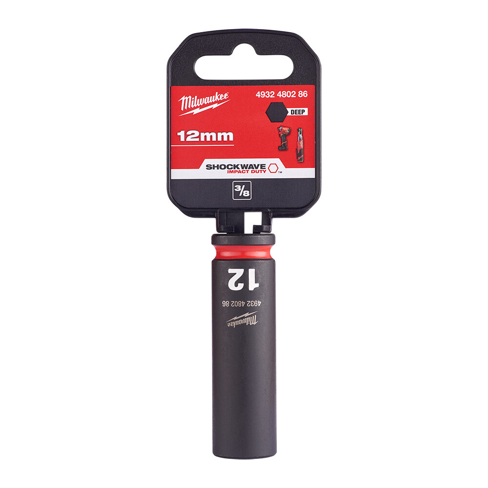 SHW Endüstiriyel Darbeli Lokma  3/8 İnç Uzun  12mm-1 Adet - 1