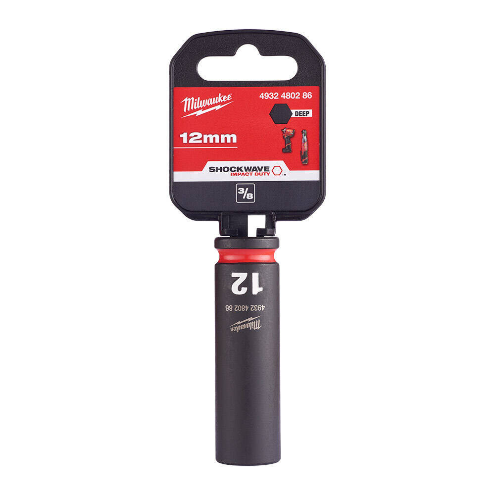 SHW Endüstiriyel Darbeli Lokma  3/8 İnç Uzun  12mm-1 Adet - 1