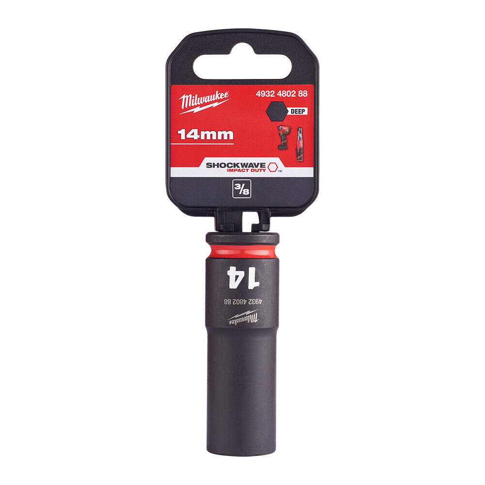 SHW Endüstiriyel Darbeli Lokma  3/8 İnç Uzun  14mm-1 Adet - 1