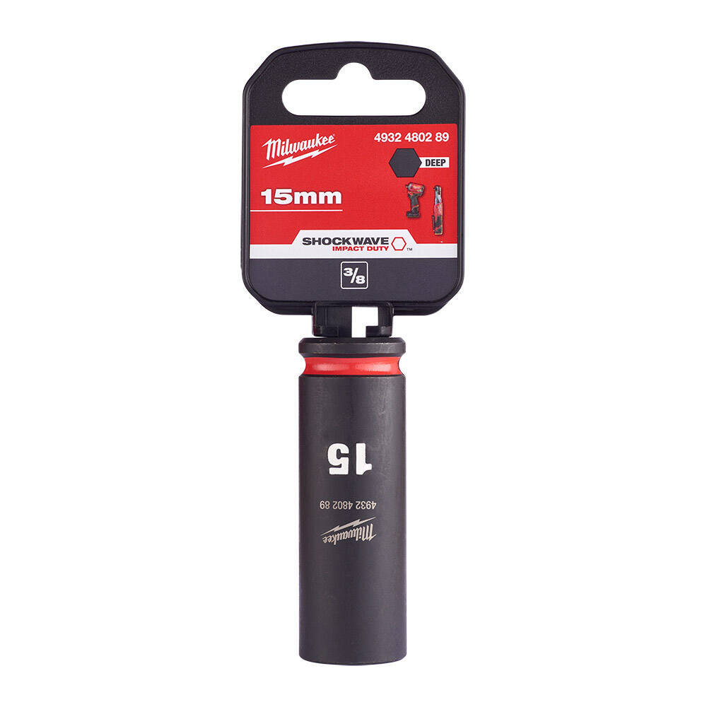 SHW Endüstiriyel Darbeli Lokma  3/8 İnç Uzun  15mm-1 Adet - 1