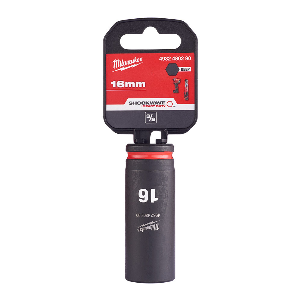 SHW Endüstiriyel Darbeli Lokma  3/8 İnç Uzun  16mm-1 Adet - 1