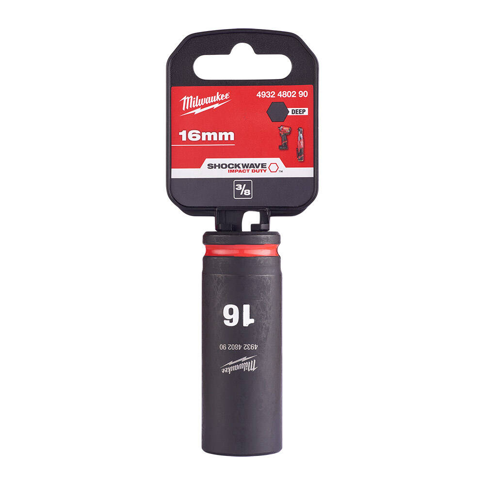 SHW Endüstiriyel Darbeli Lokma  3/8 İnç Uzun  16mm-1 Adet - 1