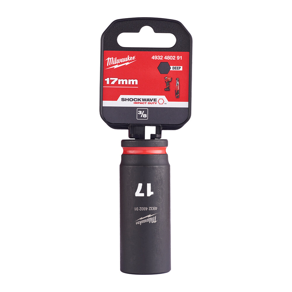 17 mm Darbeli Lokma Endüstri Tip Shw 3/8 İnç Derin  - 1