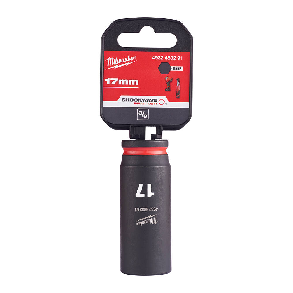 17 mm Darbeli Lokma Endüstri Tip Shw 3/8 İnç Derin  - 1