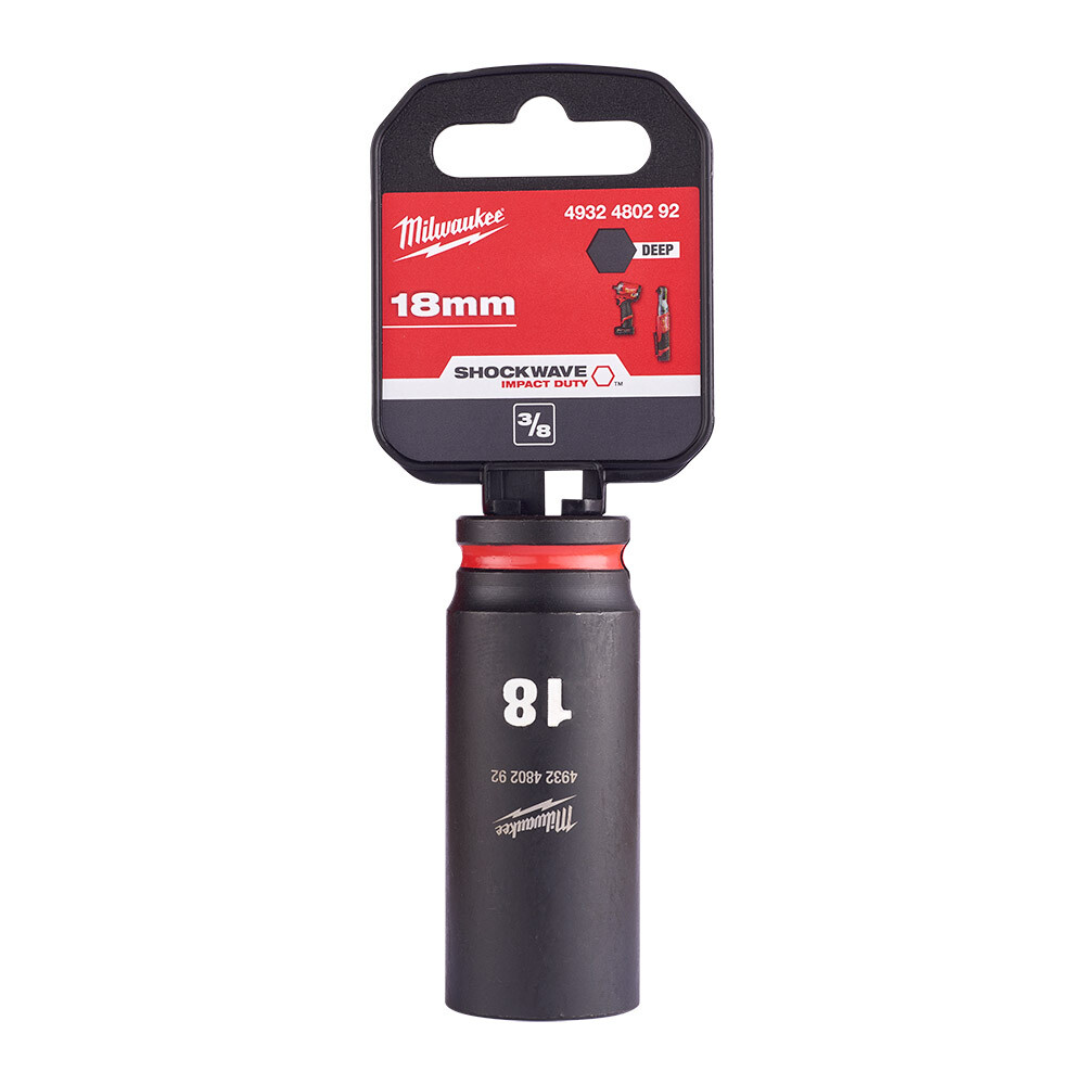 SHW Endüstiriyel Darbeli Lokma  3/8 İnç Uzun  18mm-1 Adet - 1