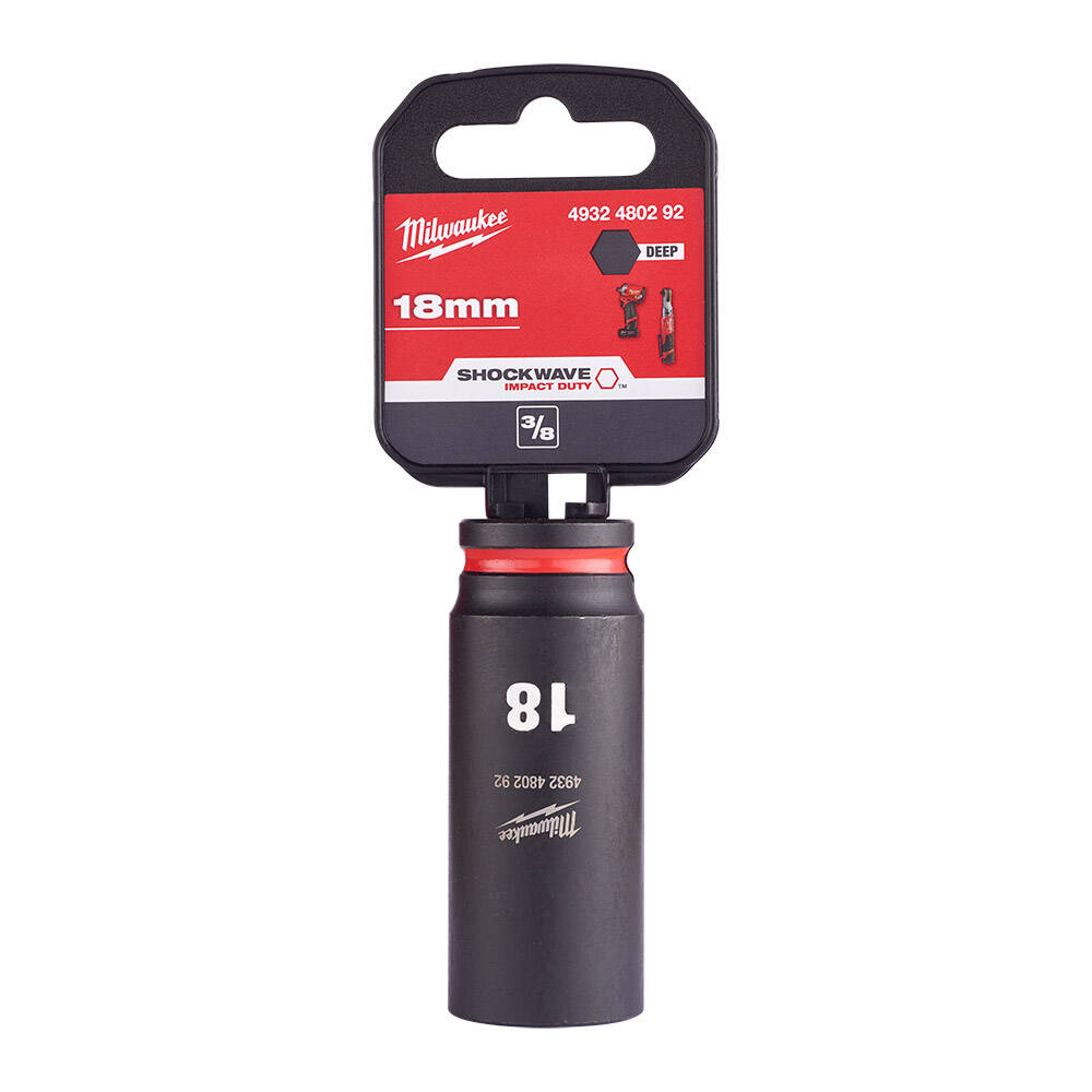 SHW Endüstiriyel Darbeli Lokma  3/8 İnç Uzun  18mm-1 Adet - 1