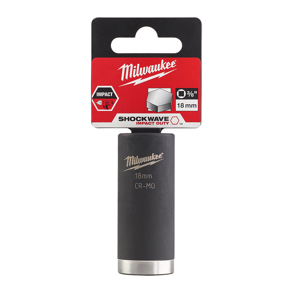 SHW Endüstiriyel Darbeli Lokma  3/8 İnç Uzun  18mm-1 Adet - 1