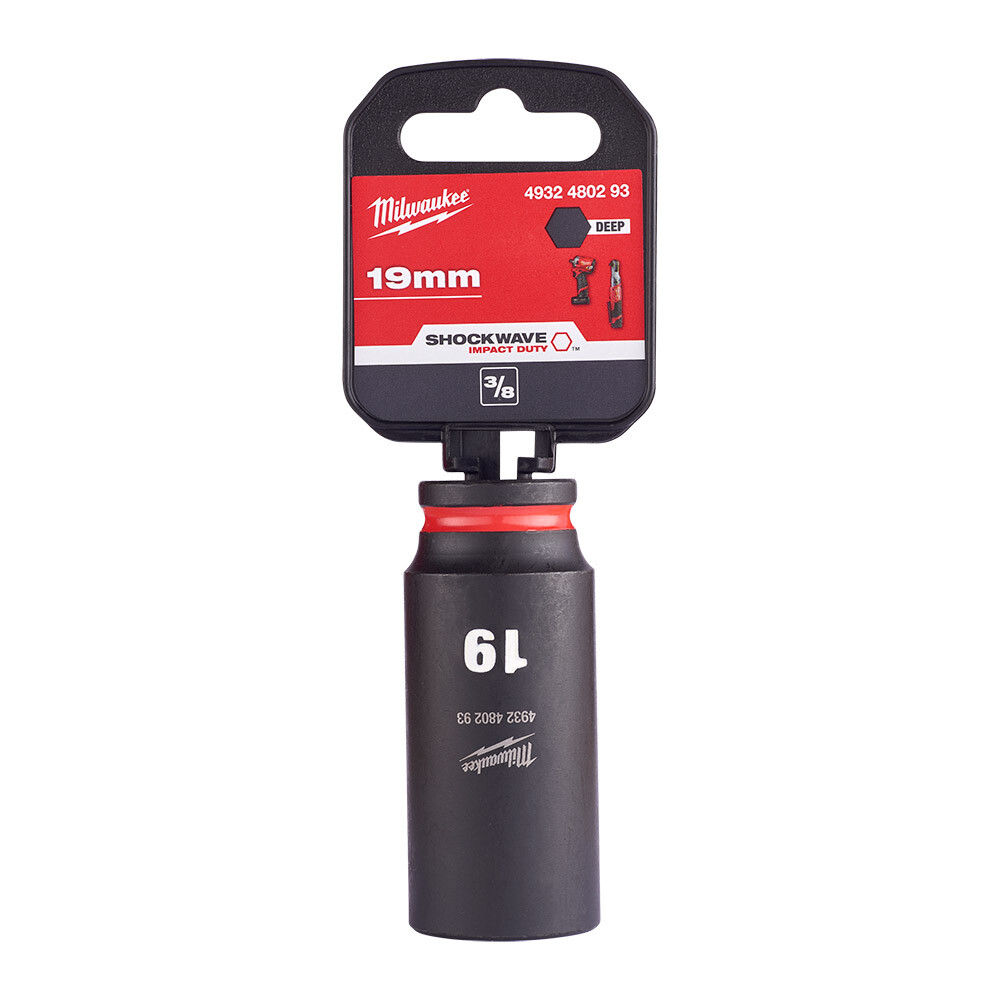 SHW Endüstiriyel Darbeli Lokma  3/8 İnç Uzun  19mm-1 Adet - 1